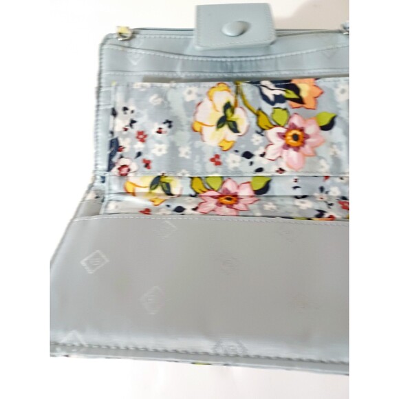 Vera Bradley RFID 3-in-one Wallet Wristlet Crossbody Bag Floating Garden - Picture 3 of 11